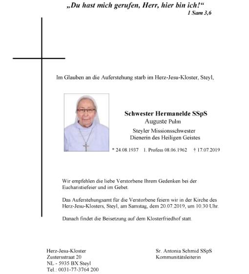 2019 - 07 Sr  Hermanelde Pulm