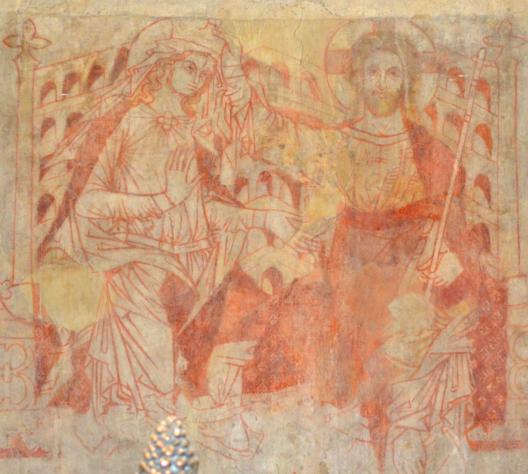 Mittelalterliche Wandmalereien in Sankt Katharina - Marienkrönung