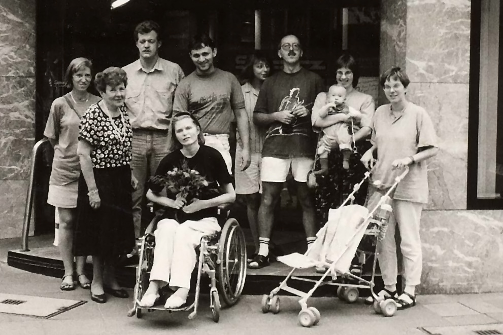 1991-08 AKP Rollstuhlaktion 06