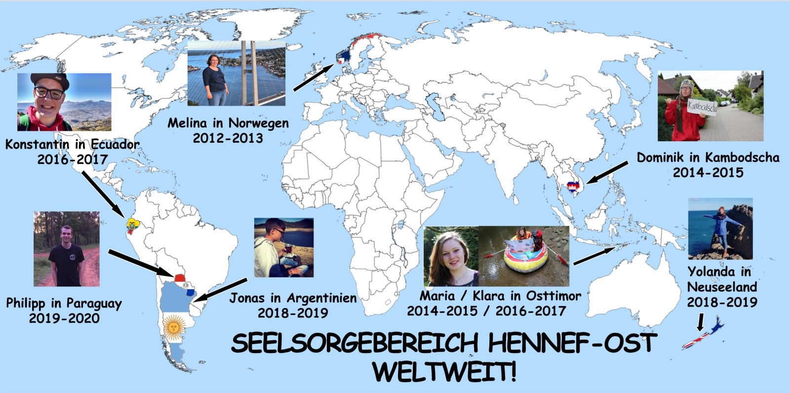 Weltweitkarte SB Hennef-Ost